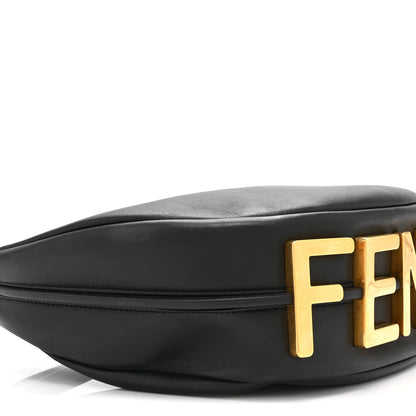 Fendi Vitello Grace Matte Small Fendigraphy Hobo Bag Black 10 of 11