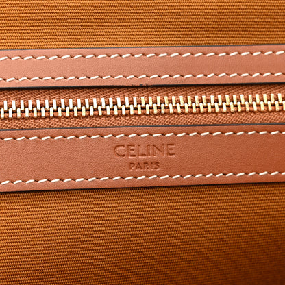 Celine Triomphe Canvas Calfskin Medium Cabas Bag Tan 6 of 11