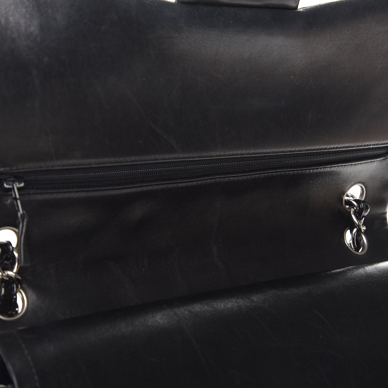 Chanel Patent Quilted Jumbo Double Flap Black 10 of 14