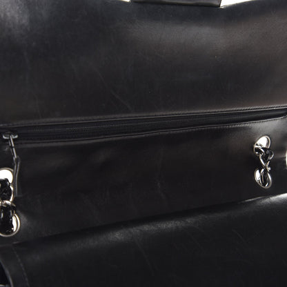 Chanel Patent Quilted Jumbo Double Flap Black 10 of 14