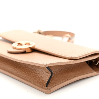 Gucci Dollar Calfskin Interlocking G Chain Wallet Camelia 9 of 9