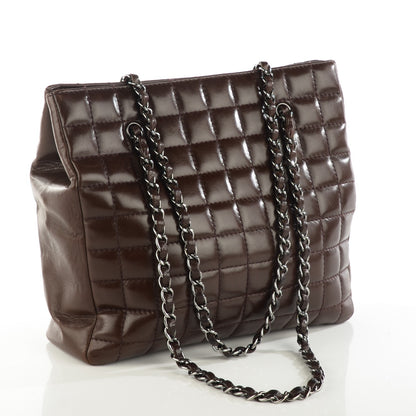 Chanel Lambskin Quilted Chocolate Bar Mademoiselle Shoulder Bag Brown 3 of 7