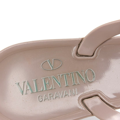 Valentino Garavani PVC Jelly Rockstud Bow Thong Sandals 37 Poudre 6 of 6