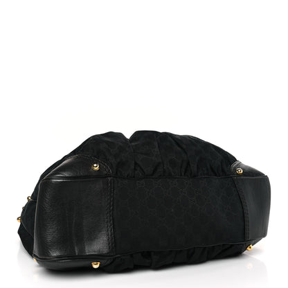 Gucci Monogram Large Jockey Hobo Black 4 of 11