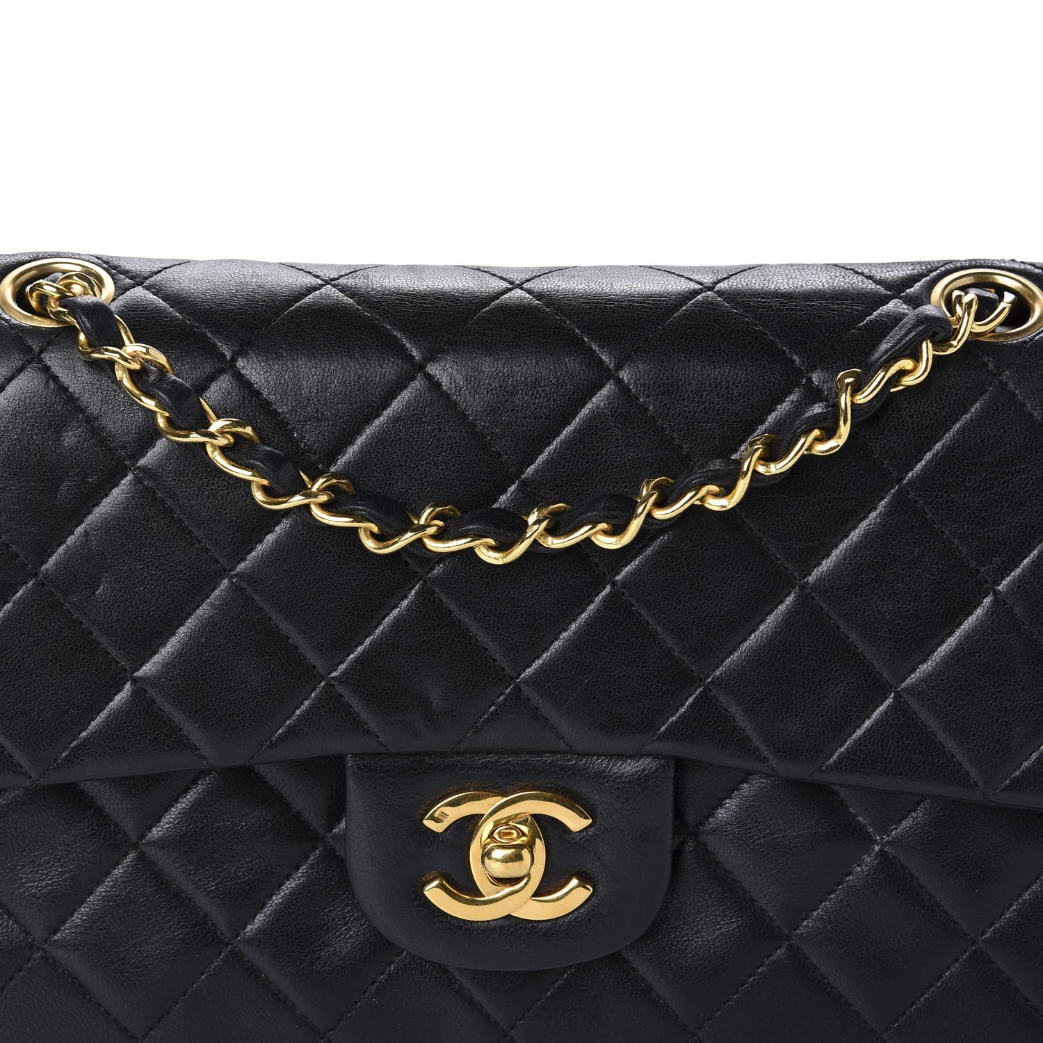 Chanel Lambskin Quilted Small Double Flap Black 11 of 11