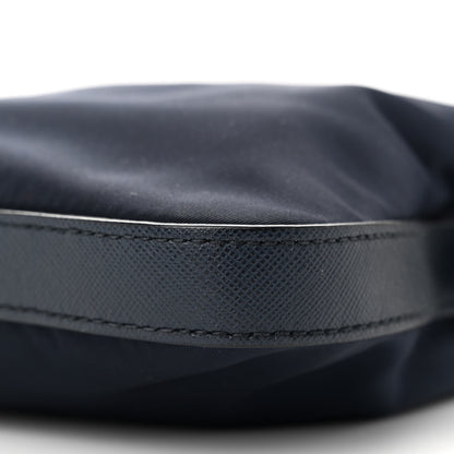 Prada Vela Nylon Saffiano Crossbody Navy 9 of 9