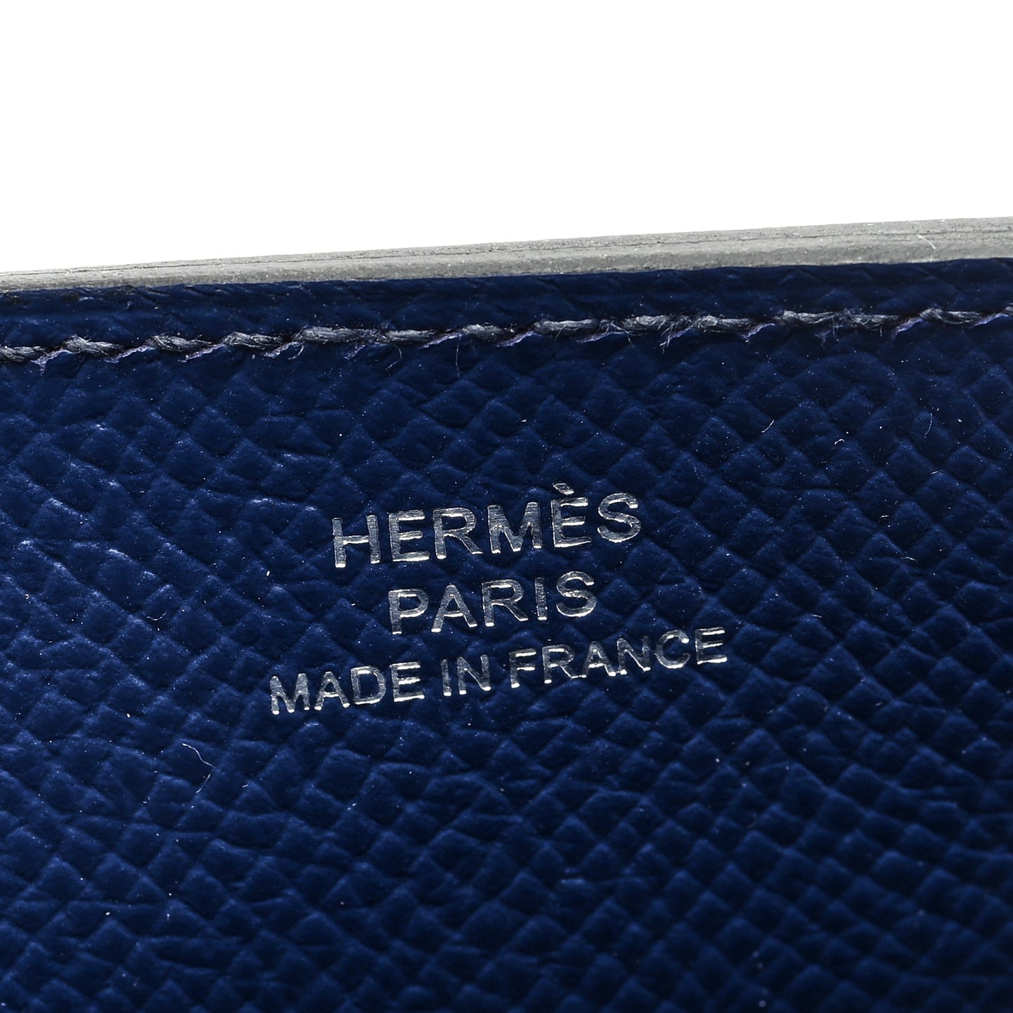 Epsom Hermesway Phone Case Bleu Saphir Bleu France Black