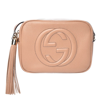 Gucci Pebbled Calfskin Small Soho Disco Bag Rose Beige 1 of 10