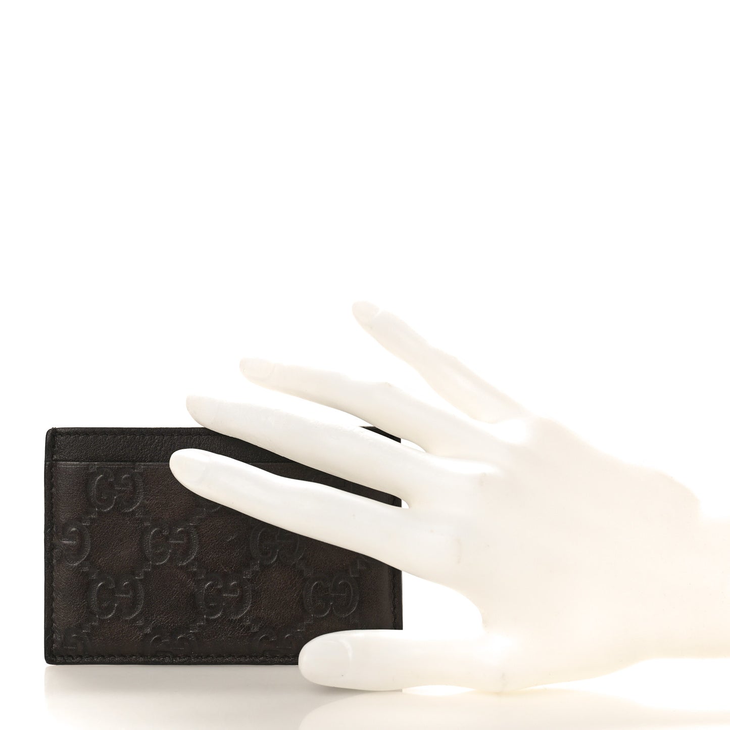 Guccissima Card Holder Brown