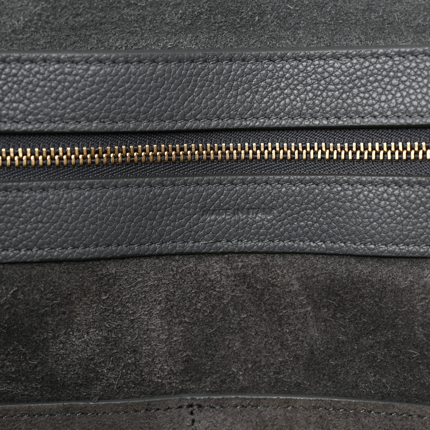 Celine Soft Grained Calfskin Small Belt Cabas Phantom Medium Grey 6 of 13