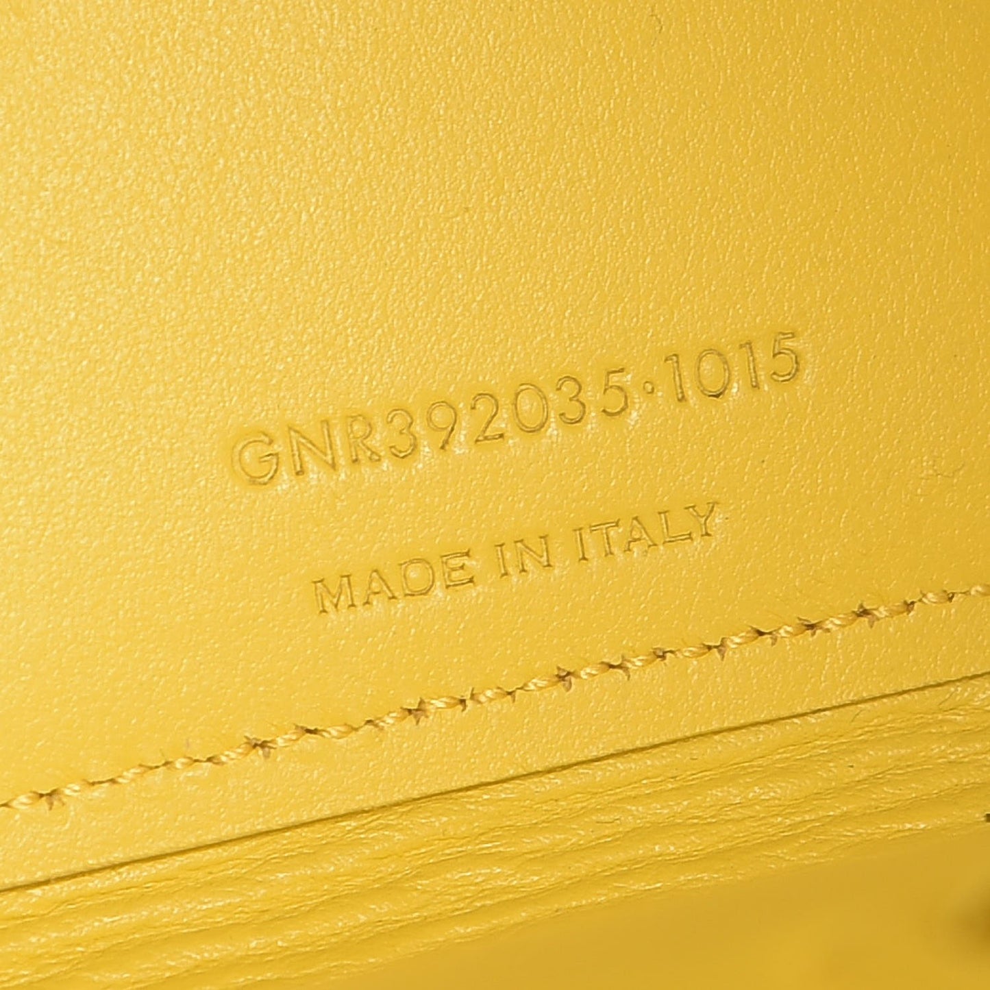 Grained Calfskin Nano Sac De Jour Jaune