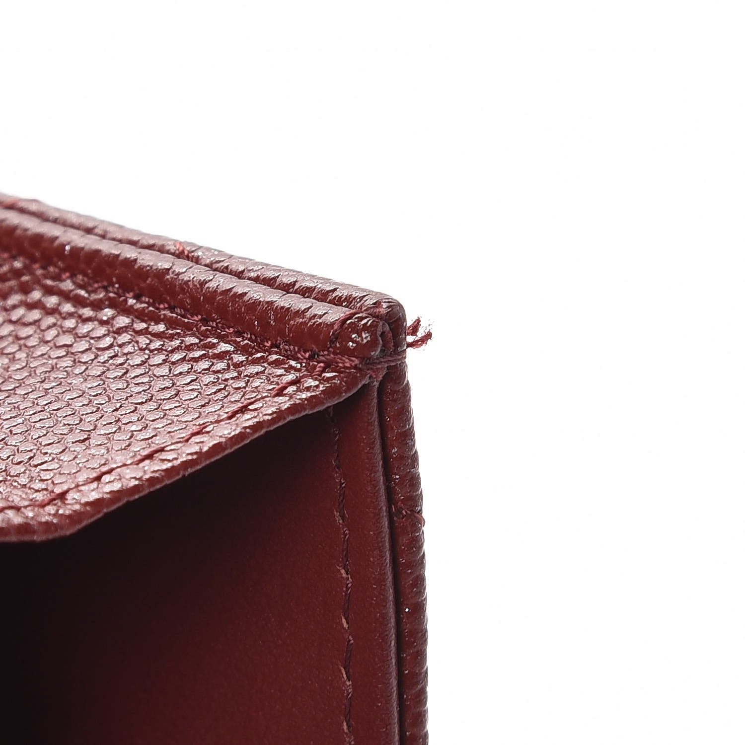 Chanel Iridescent Caviar Quilted Medium Flap Wallet Burgundy 9 of 10