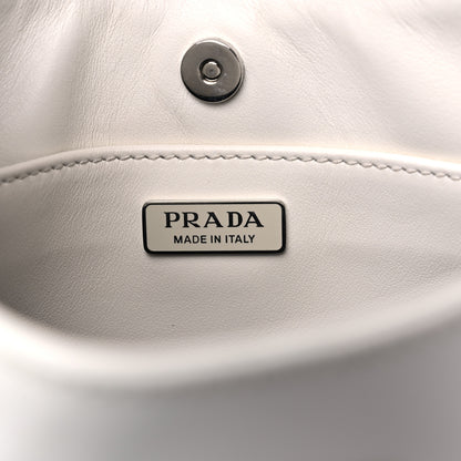 Prada Spazzolato Cleo Shoulder Bag White 6 of 9