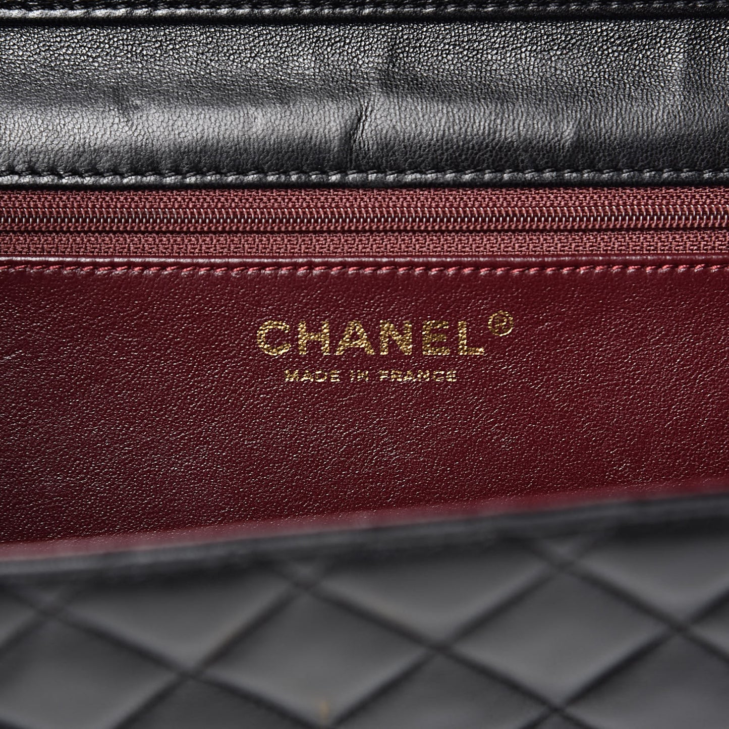 Lambskin Quilted Medium Single Flap Black