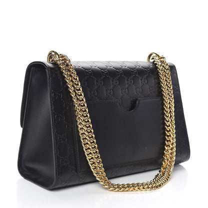 Gucci Guccissima Medium Padlock Shoulder Bag Black 3 of 12