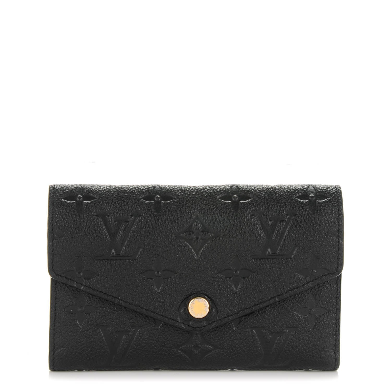 Louis Vuitton Empreinte Compact Curieuse Wallet Black 1 of 8