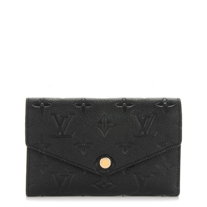 Louis Vuitton Empreinte Compact Curieuse Wallet Black 1 of 8