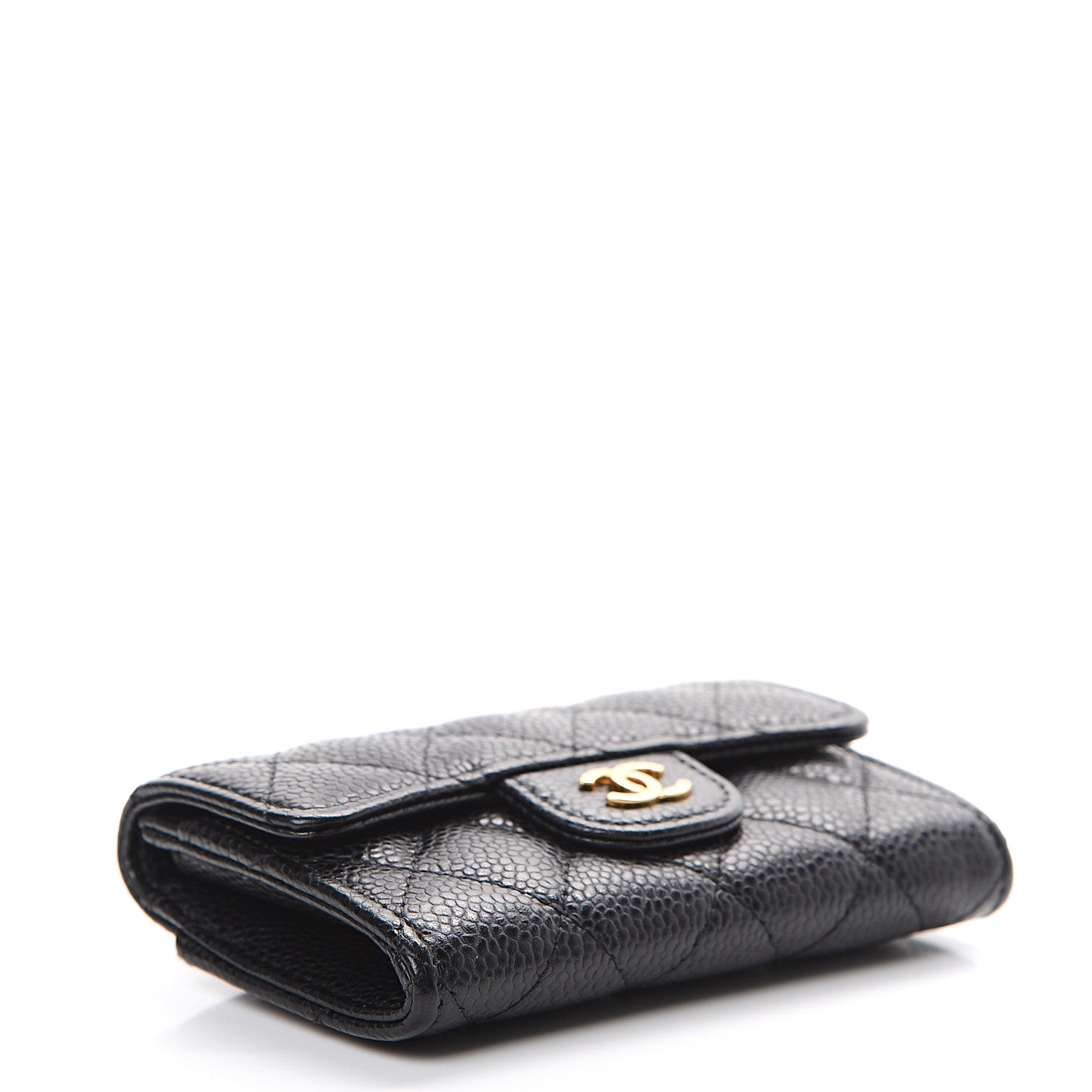 Chanel Caviar Quilted Flap Card Holder Black 3 of 12