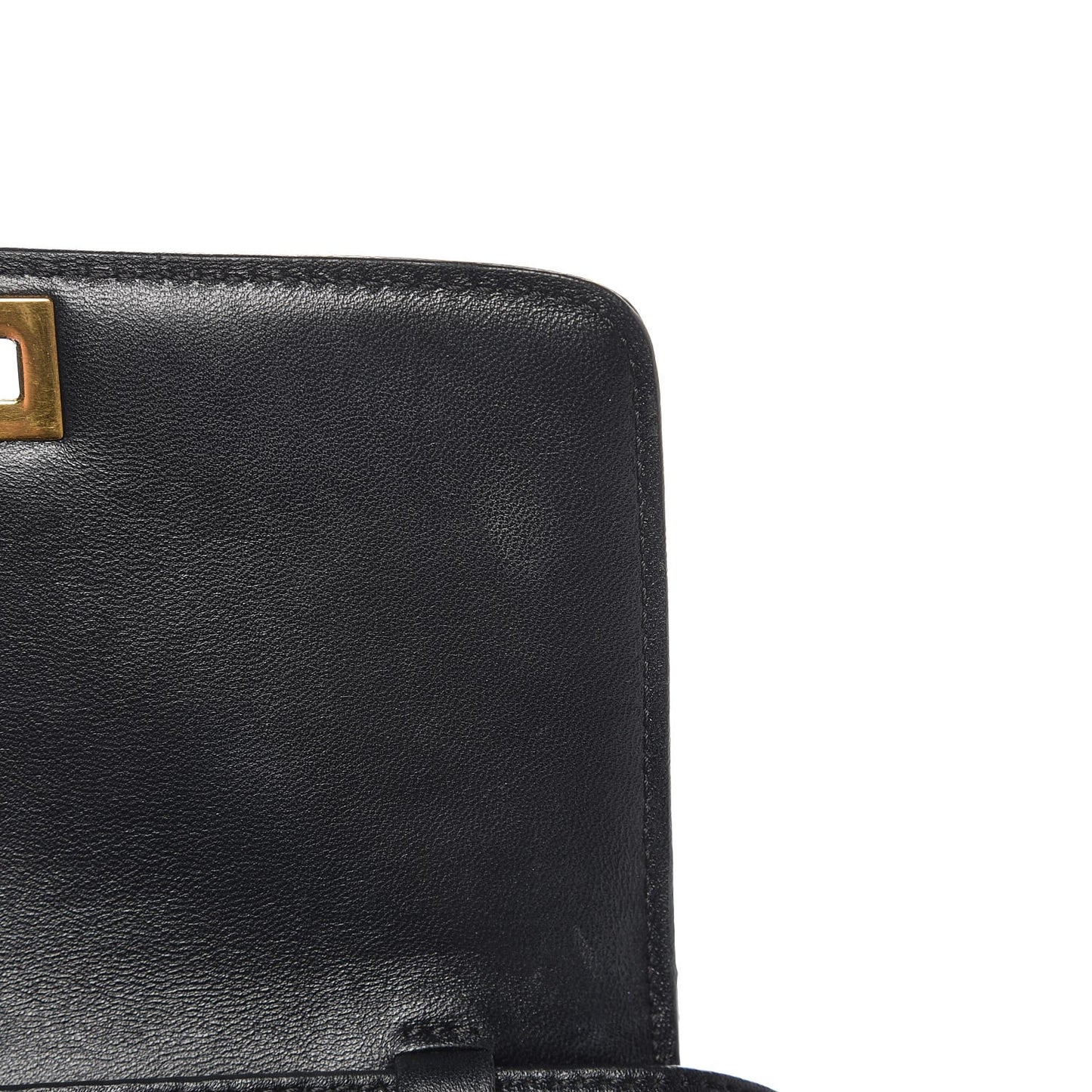Python Small Classic Box Flap Bag Black