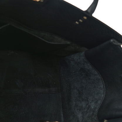 Valentino Garavani Grained Calfskin Rockstud Satchel Black 11 of 12
