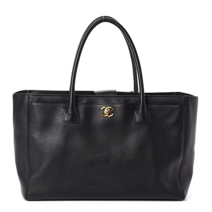 Chanel Calfskin Cerf Executive Shopper Tote Black 1 of 10