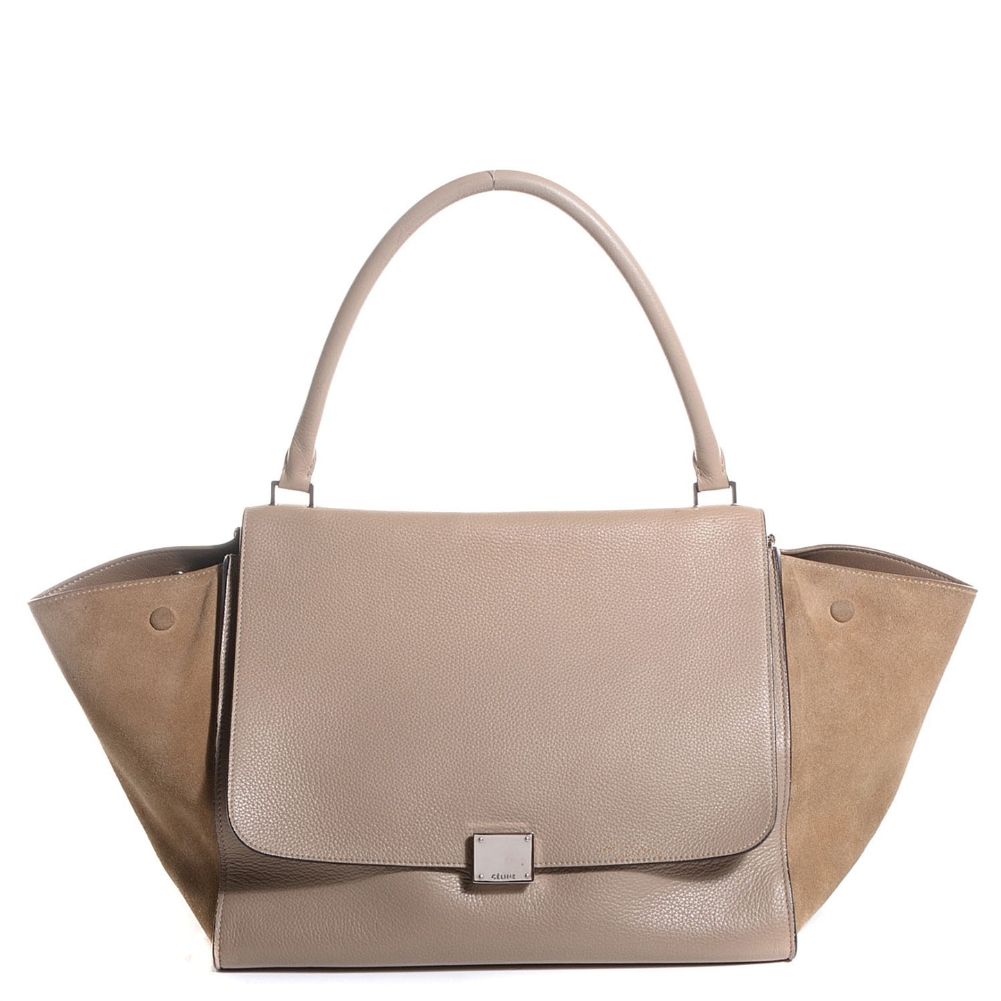 Calfskin and Suede Large Trapeze Dune