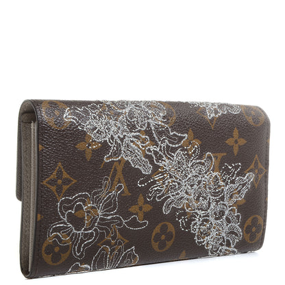 Louis Vuitton Monogram Dentelle Sarah Wallet Silver 3 of 7