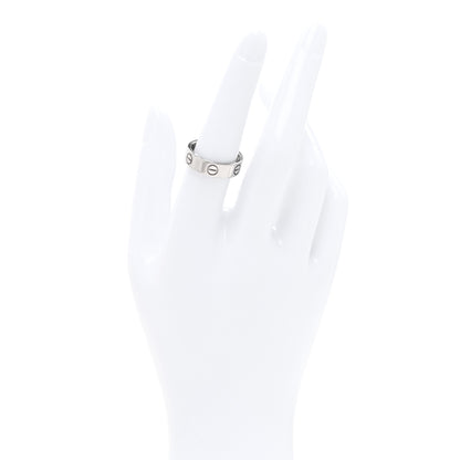 Cartier 18K White Gold 5.5mm LOVE Ring 55 7.25 2 of 4