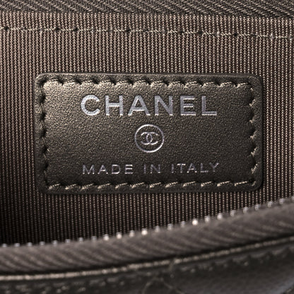 Chanel Metallic Caviar Quilted Key Holder Case Bronze 6 of 7