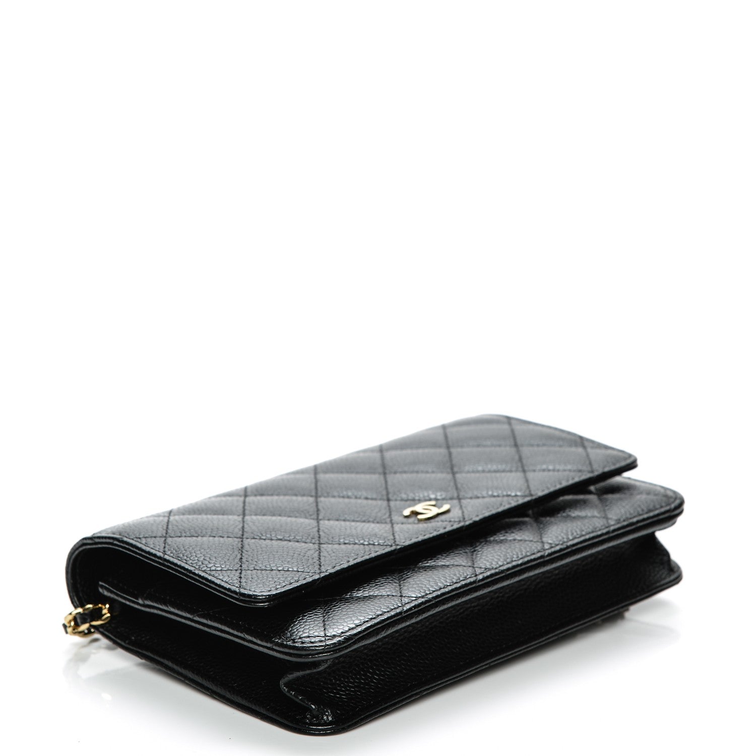 Chanel Caviar Quilted Wallet On Chain WOC Black 4 of 8