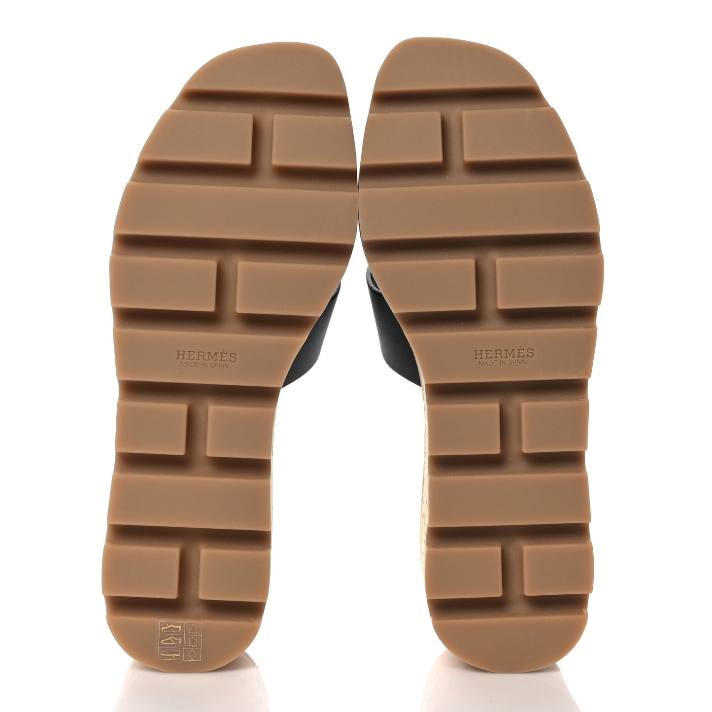 Calfskin Cork Eze 30 Sandals 35 Black