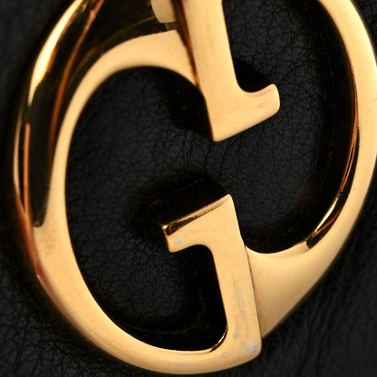 Gucci Pebbled Calfskin Small 1973 Chain Shoulder Bag Black 11 of 16