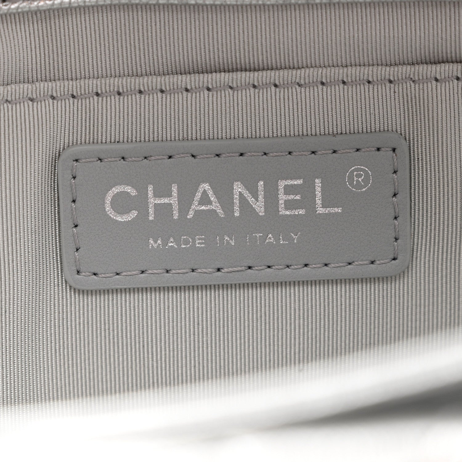 Chanel Metallic Calfskin Quilted Fold Up Again Clutch Silver 6 of 7