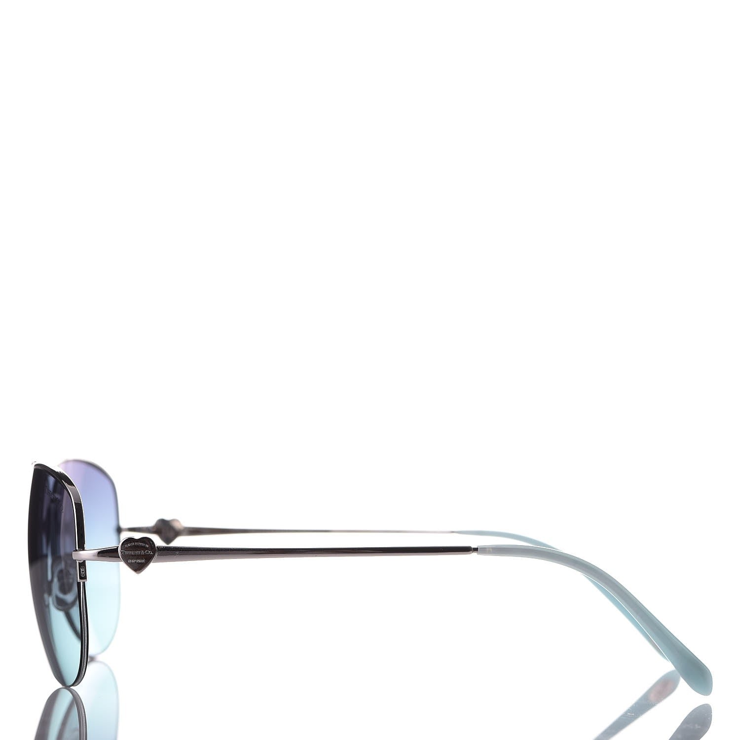 Tiffany TF3021 6002/9S Sunglasses Silver Blue 4 of 8