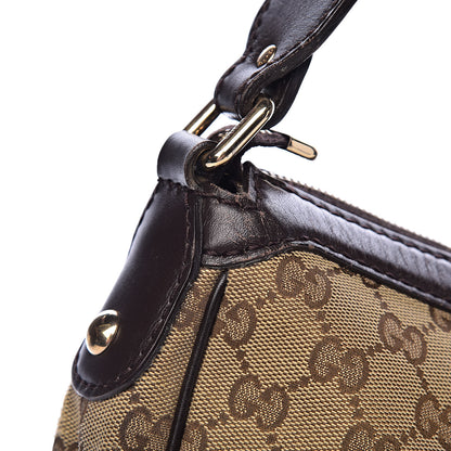 Gucci Monogram Medium Sukey Hobo Dark Brown 9 of 23