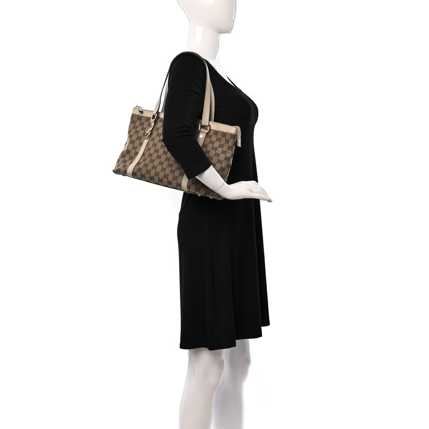 Monogram Medium Abbey Tote Off White