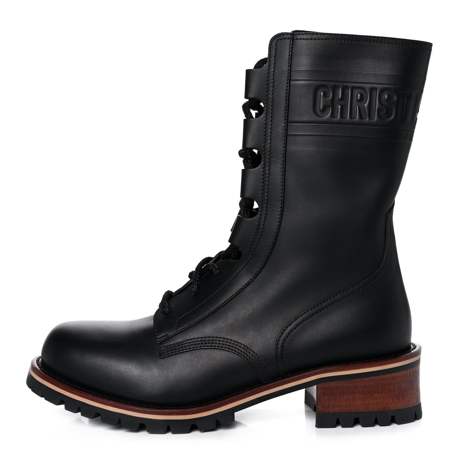 Christian Dior Calfskin Dior Quest 35mm Hiking Boots 39.5 Black 1 of 9
