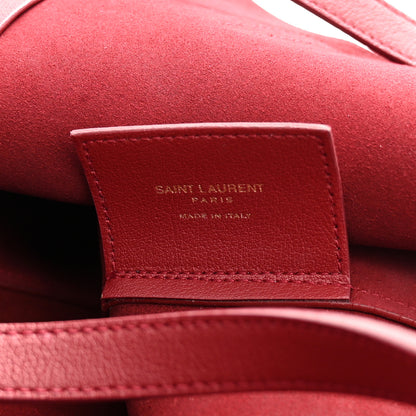 Saint Laurent Calfskin Large Shopping Tote Opyum Red 7 of 12