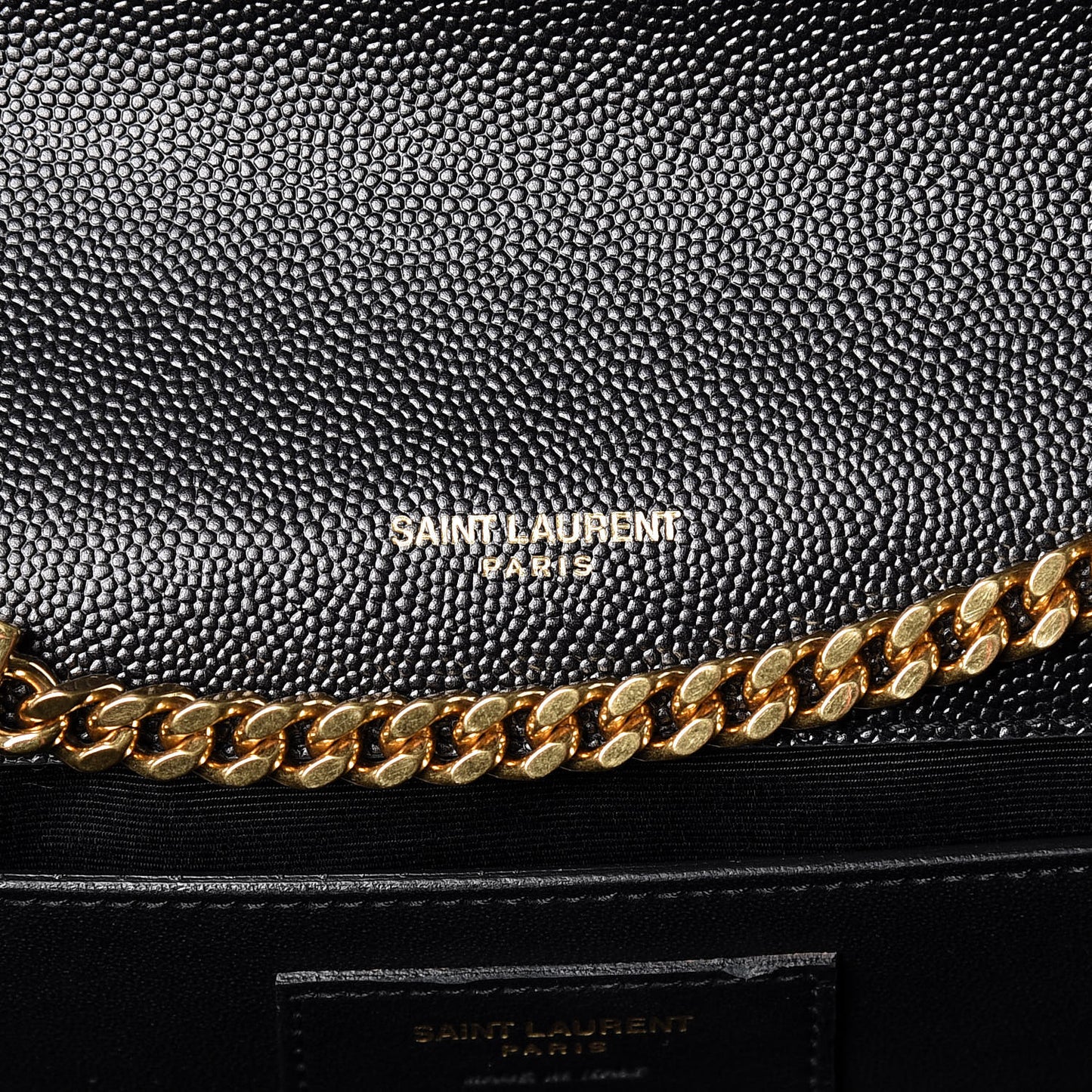Grain De Poudre Medium Classic Monogram Kate Satchel Black
