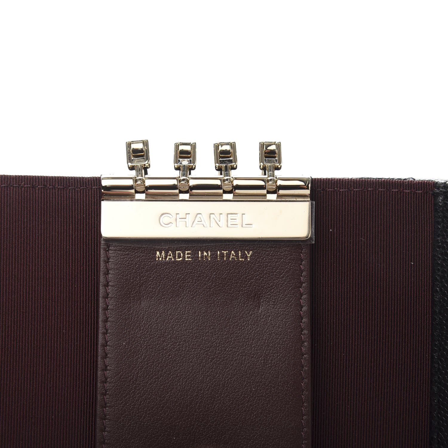 Chanel Caviar Quilted Classic 4 Key Holder Wallet Black 7 of 11