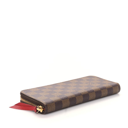 Louis Vuitton Damier Ebene Clemence Wallet Cherry 4 of 9