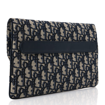 Christian Dior Oblique Medium Diordouble Chain Bag Blue 3 of 13