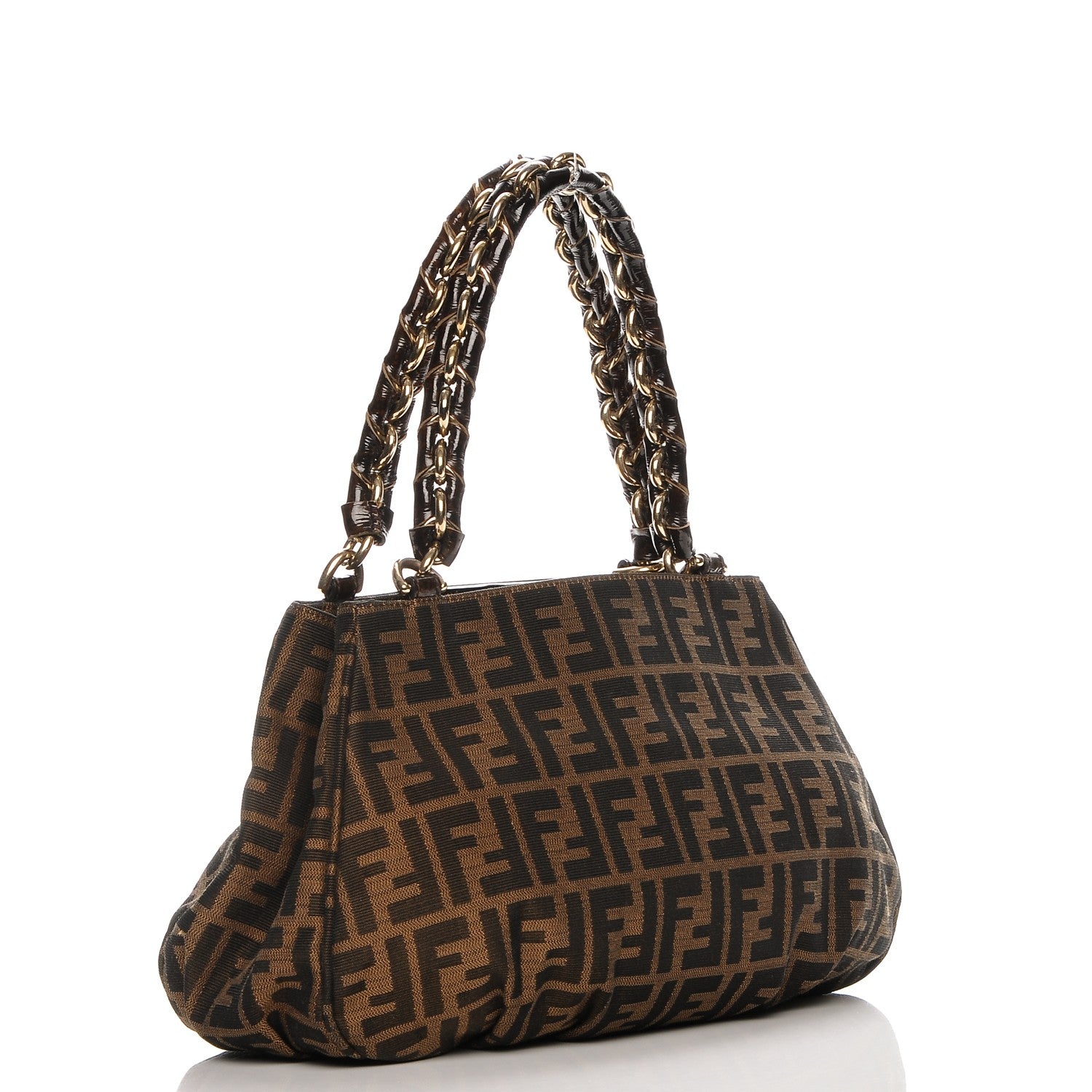 Fendi Zucca Small Mia Tote Tobacco 3 of 6