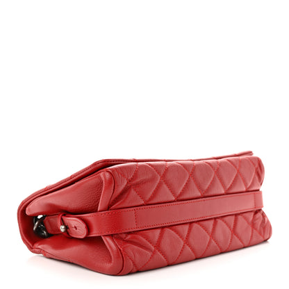 Chanel Goatskin Quilted Medium City Rock Flap Red 4 of 10