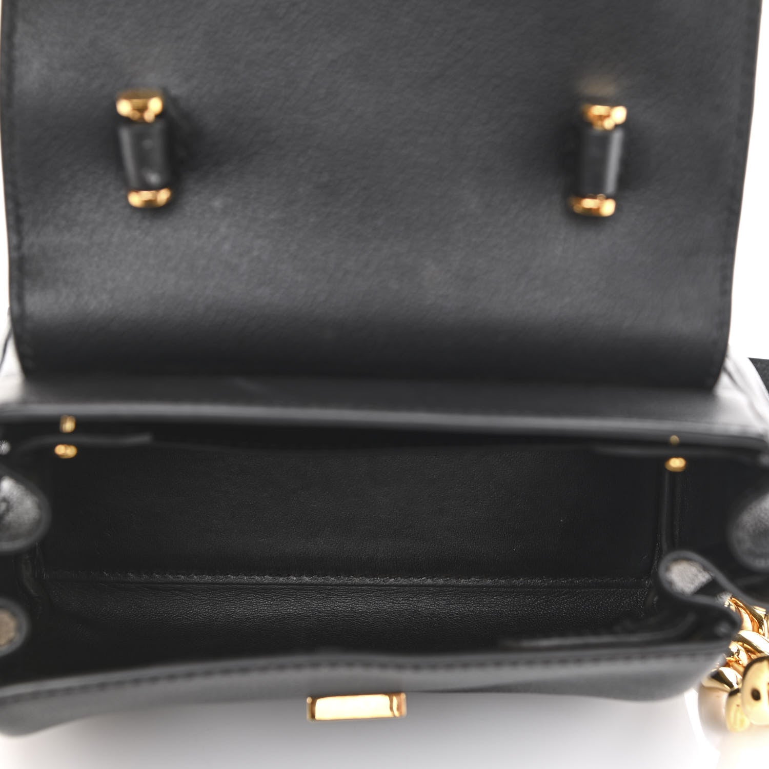 Versace Grained Calfskin Small La Medusa Top Handle Bag Black 5 of 11