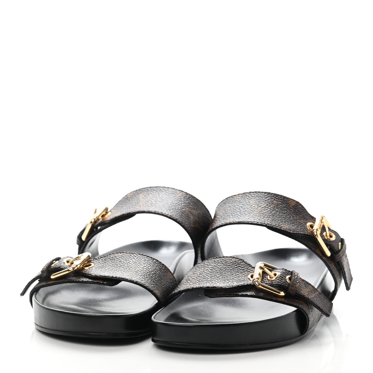 Monogram Bom Dia Mule Sandals 39 Black