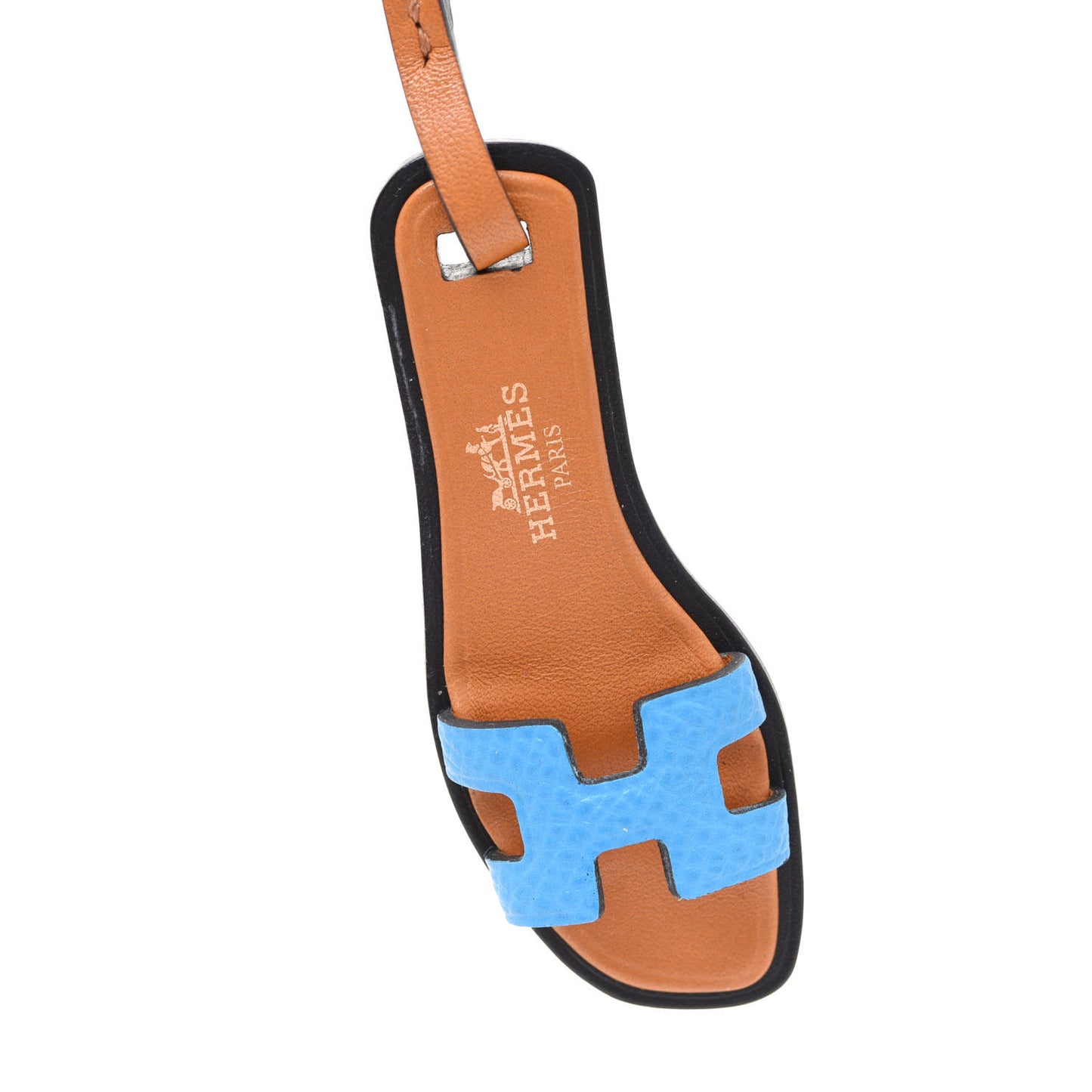 Epsom Butler Calfskin Hunter Oran Nano Bag Charm Bleu Frida