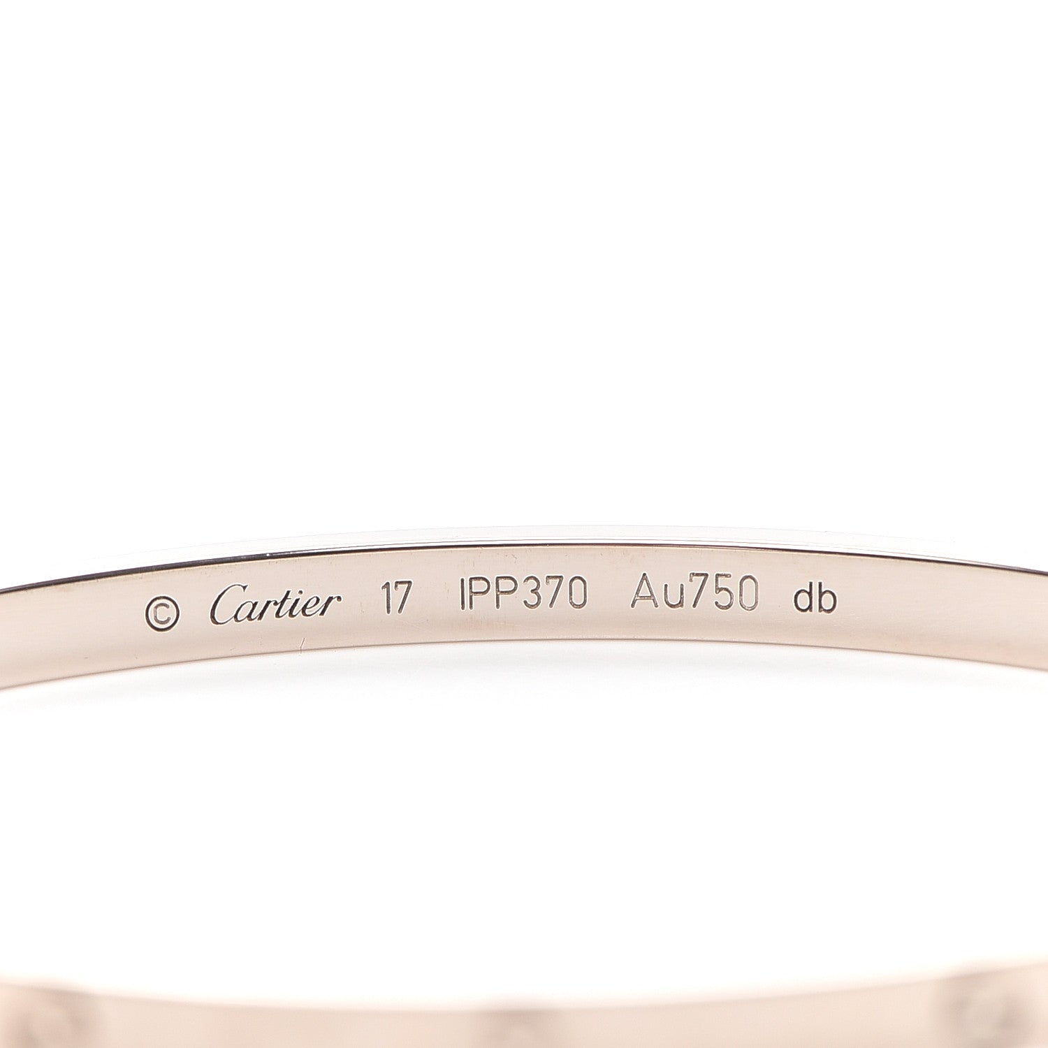 Cartier 18K White Gold Small LOVE Bracelet 17 4 of 4