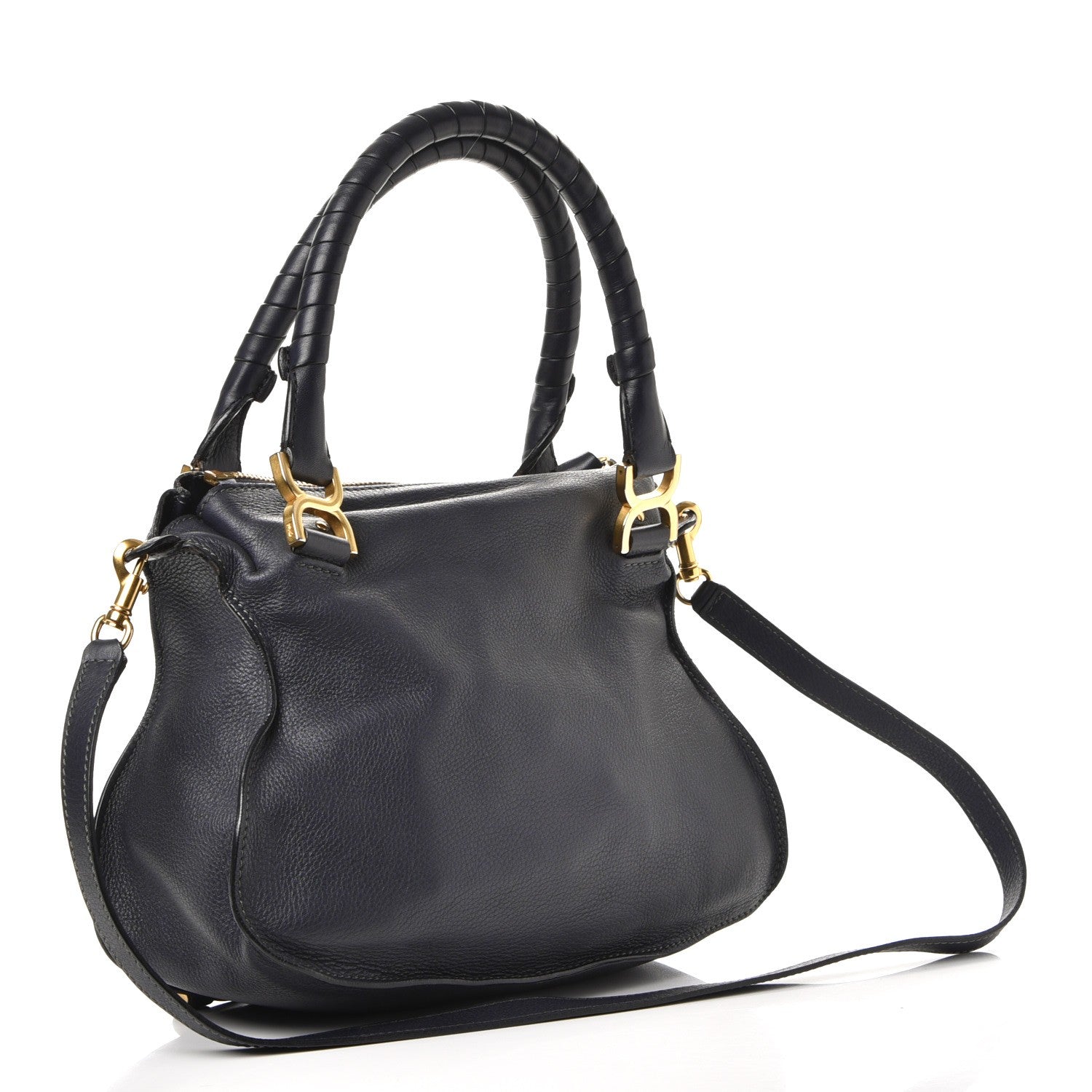 Chloe Calfskin Small Marcie Satchel Teal 4 of 9