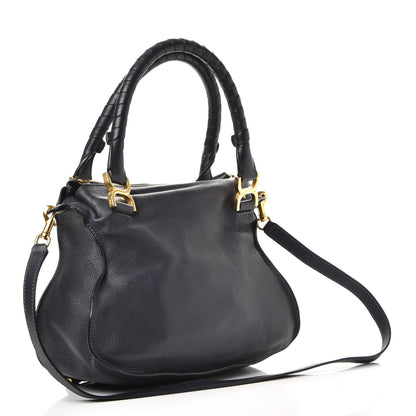 Chloe Calfskin Small Marcie Satchel Teal 4 of 9